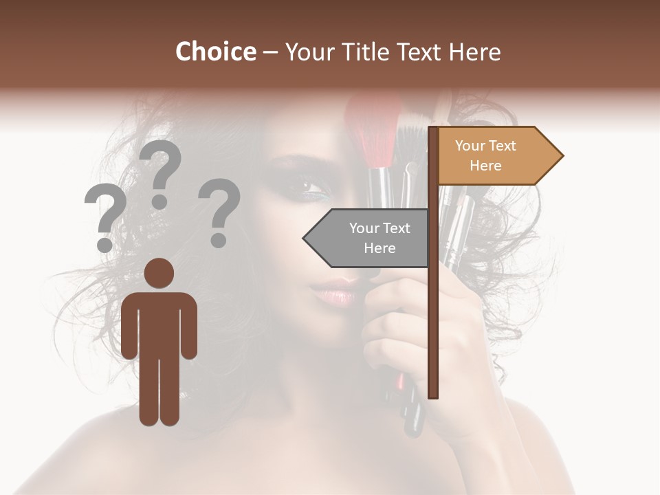 Eyes Face White PowerPoint Template