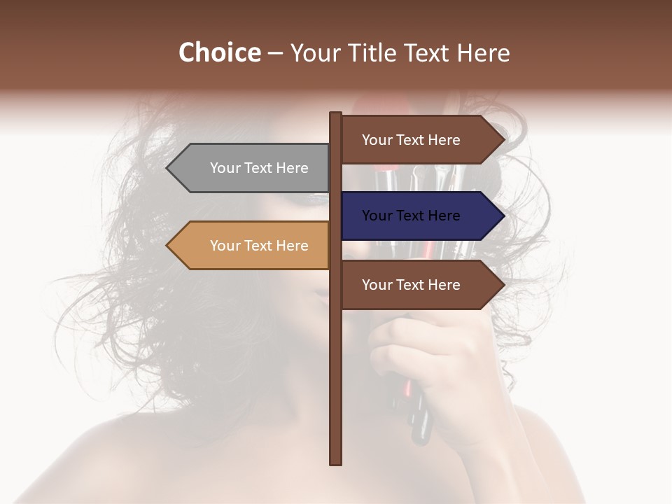 Eyes Face White PowerPoint Template