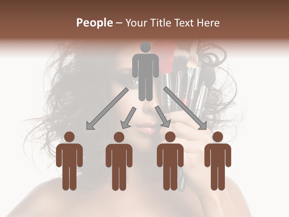 Eyes Face White PowerPoint Template