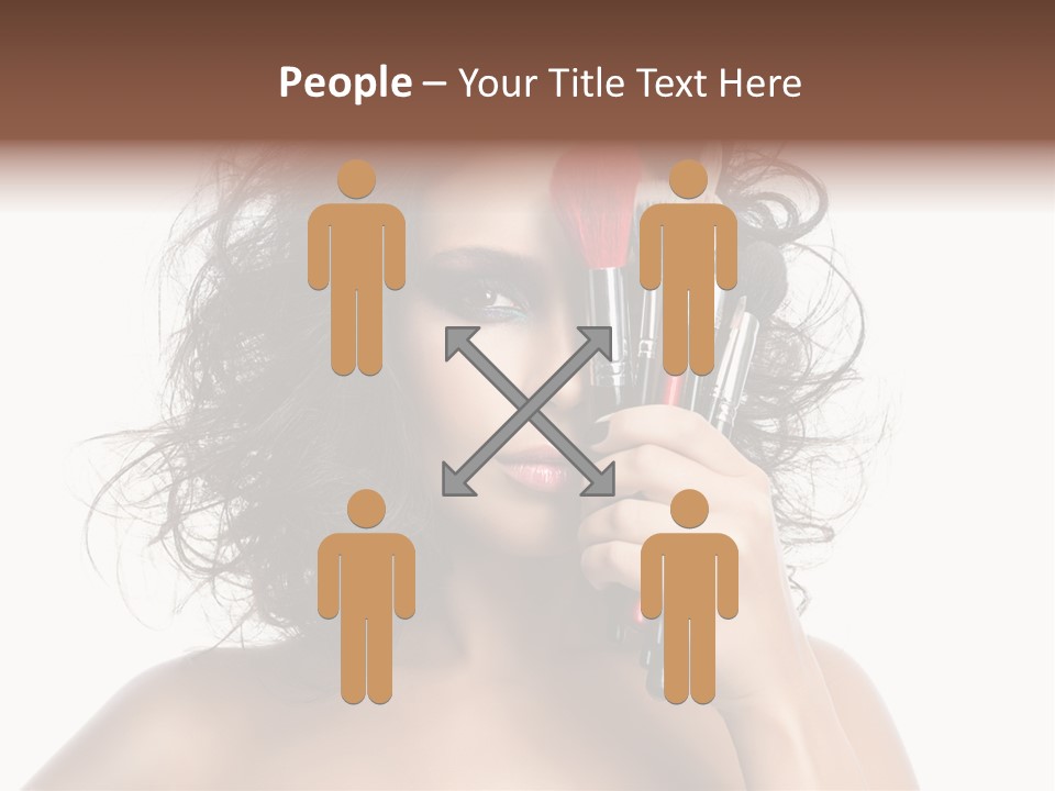 Eyes Face White PowerPoint Template