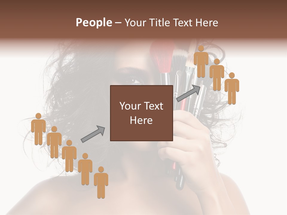 Eyes Face White PowerPoint Template