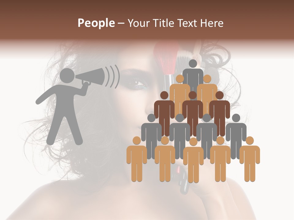 Eyes Face White PowerPoint Template