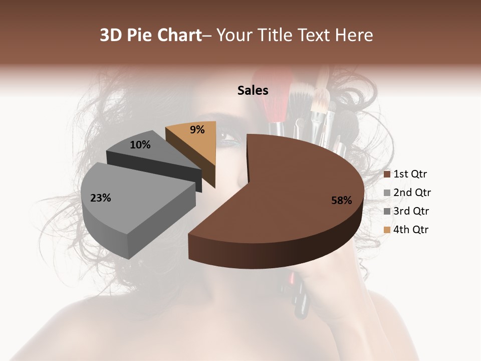 Eyes Face White PowerPoint Template