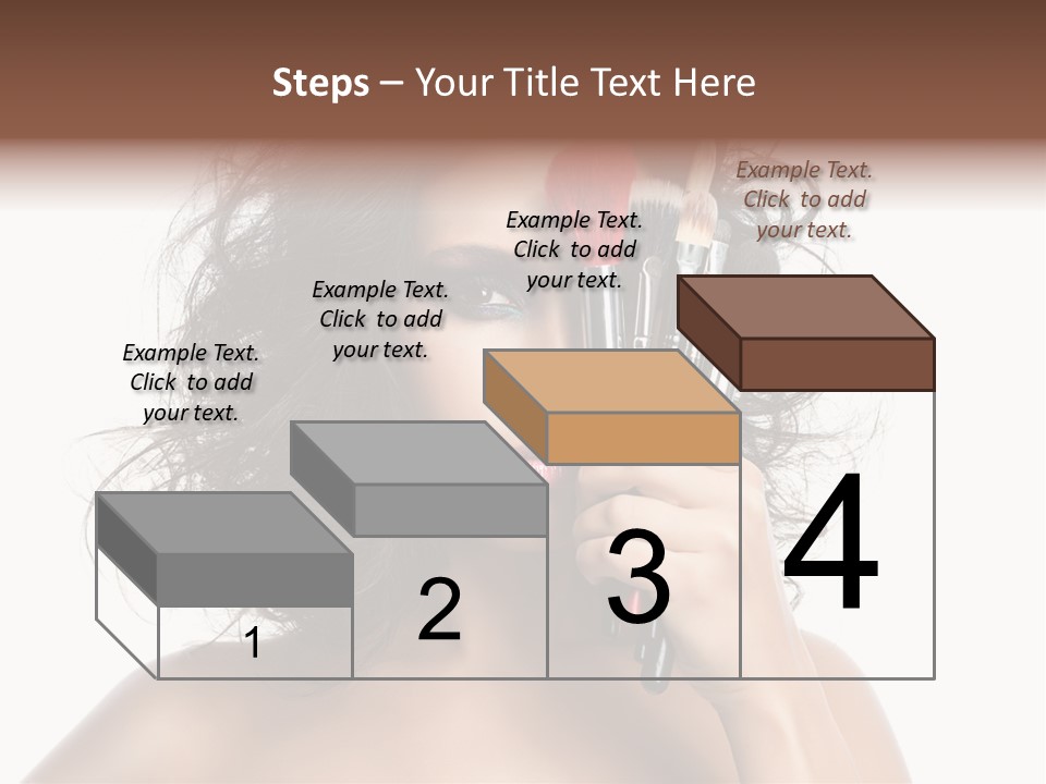 Eyes Face White PowerPoint Template