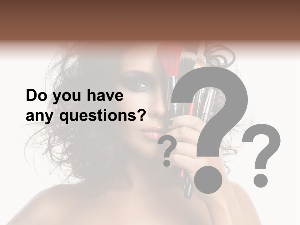 Eyes Face White PowerPoint Template