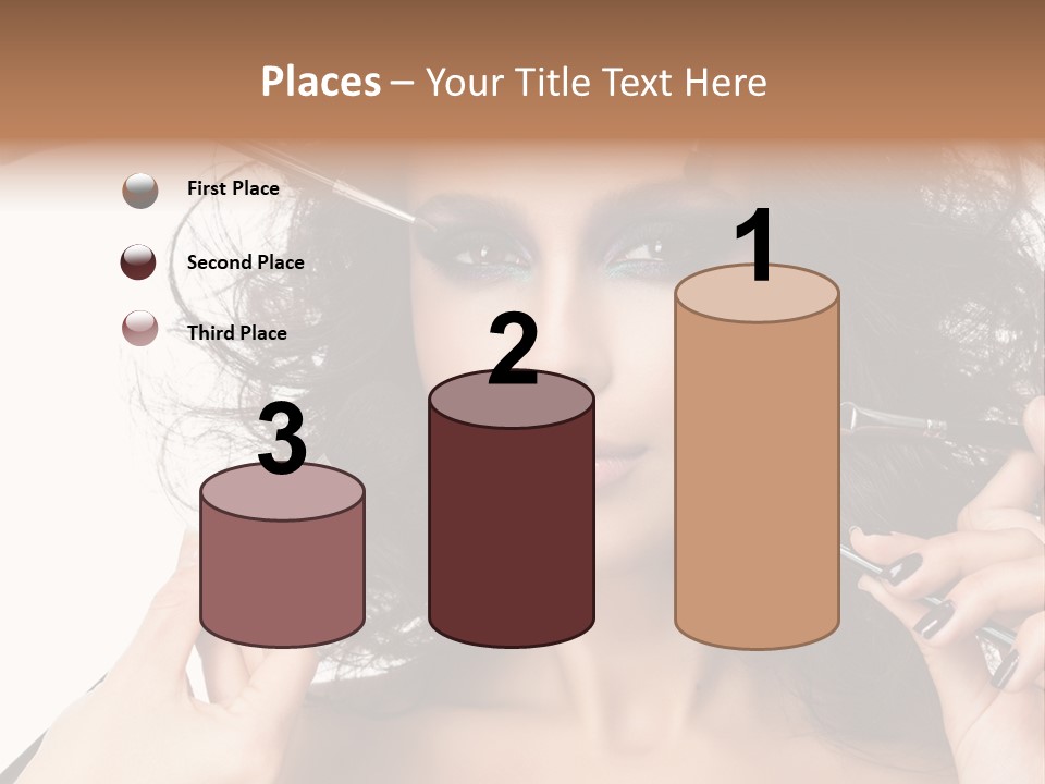 Brushes Pretty Isolated On White PowerPoint Template