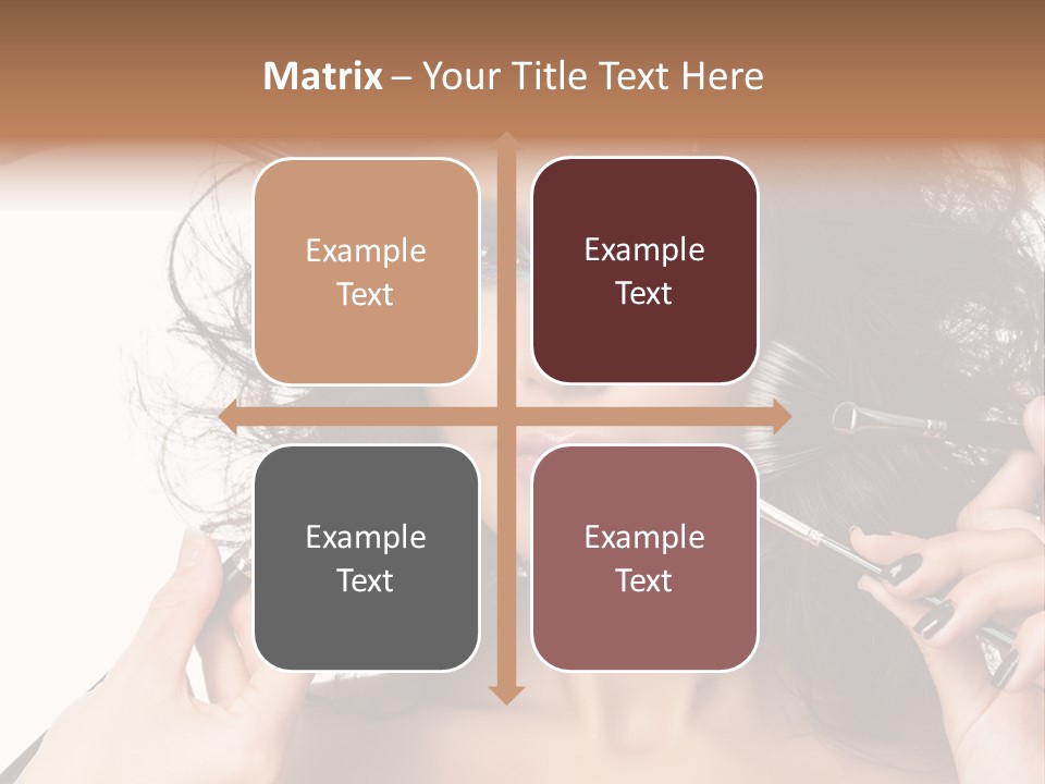 Brushes Pretty Isolated On White PowerPoint Template