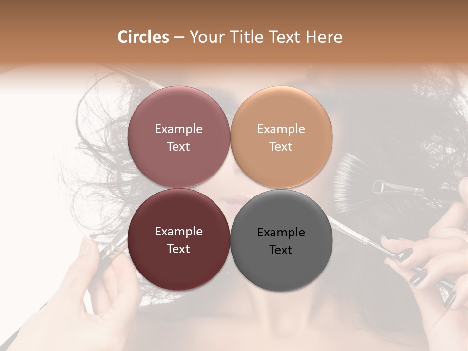 Brushes Pretty Isolated On White PowerPoint Template