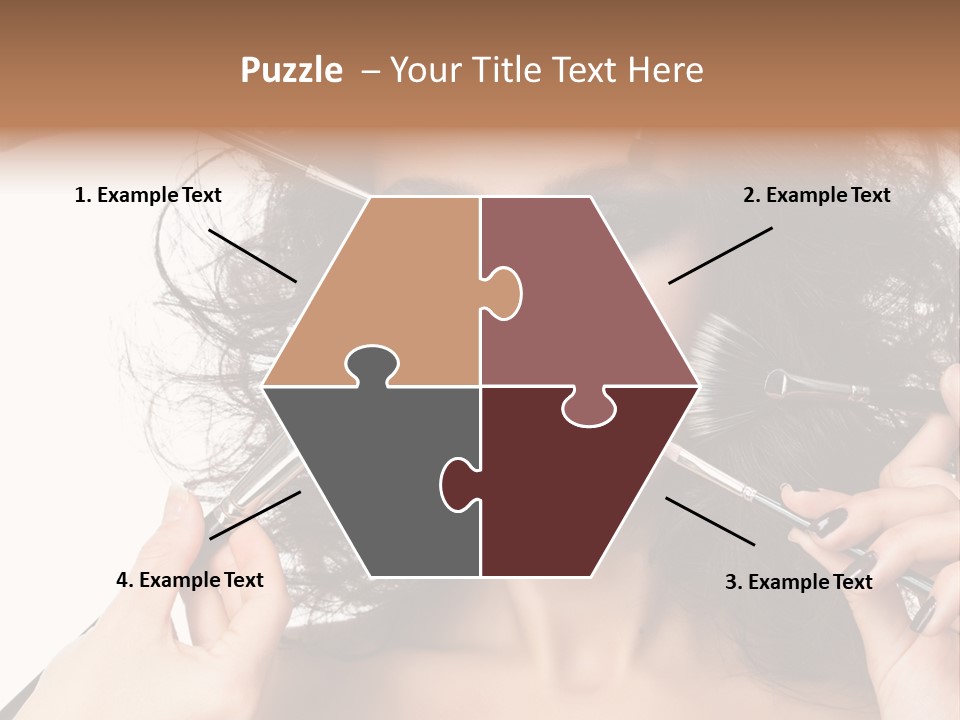 Brushes Pretty Isolated On White PowerPoint Template