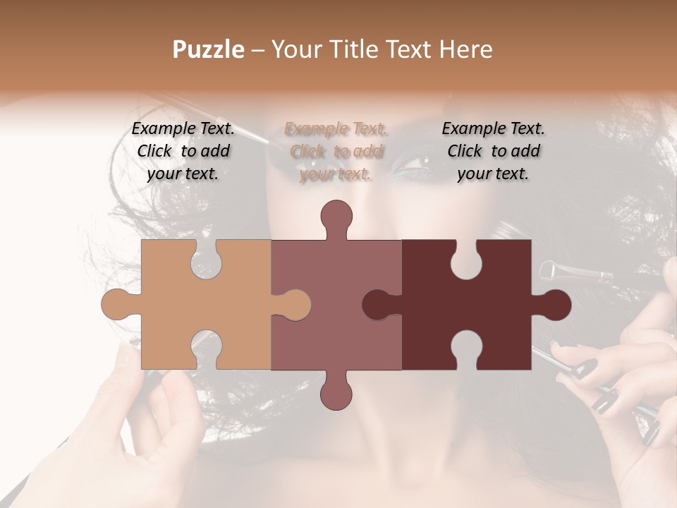 Brushes Pretty Isolated On White PowerPoint Template