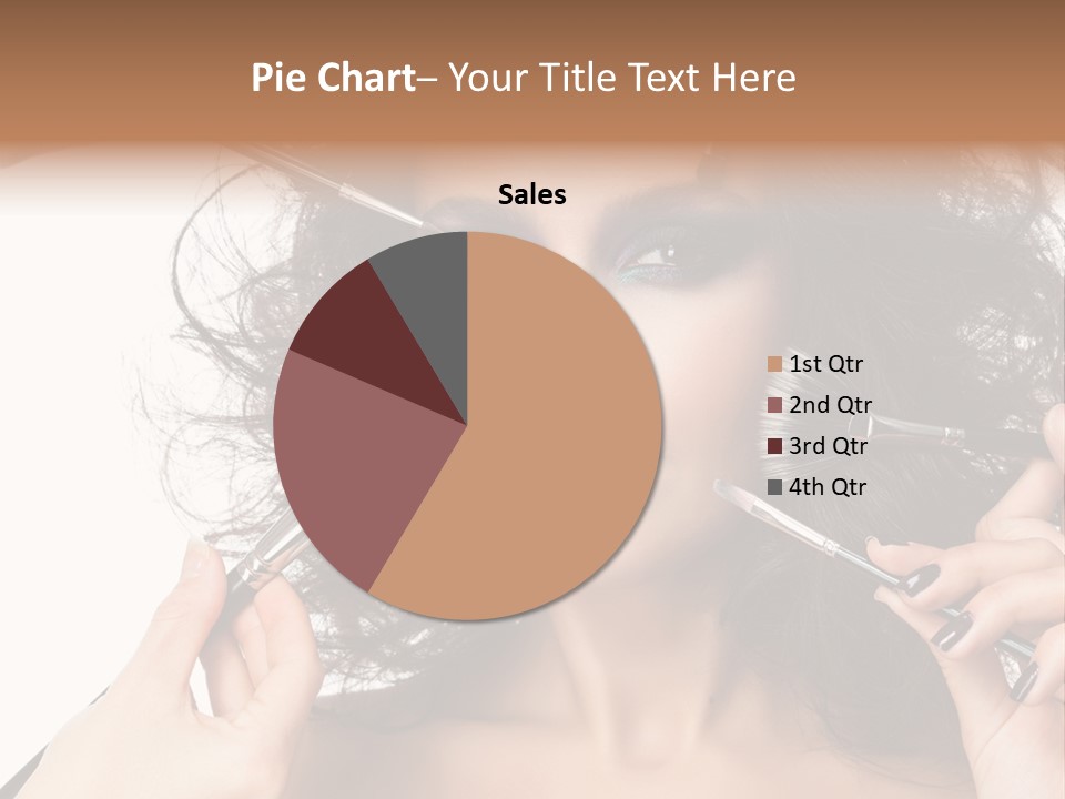 Brushes Pretty Isolated On White PowerPoint Template