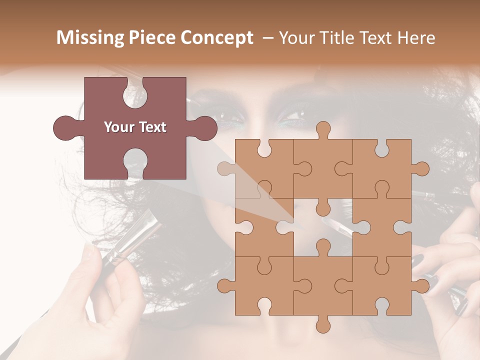 Brushes Pretty Isolated On White PowerPoint Template