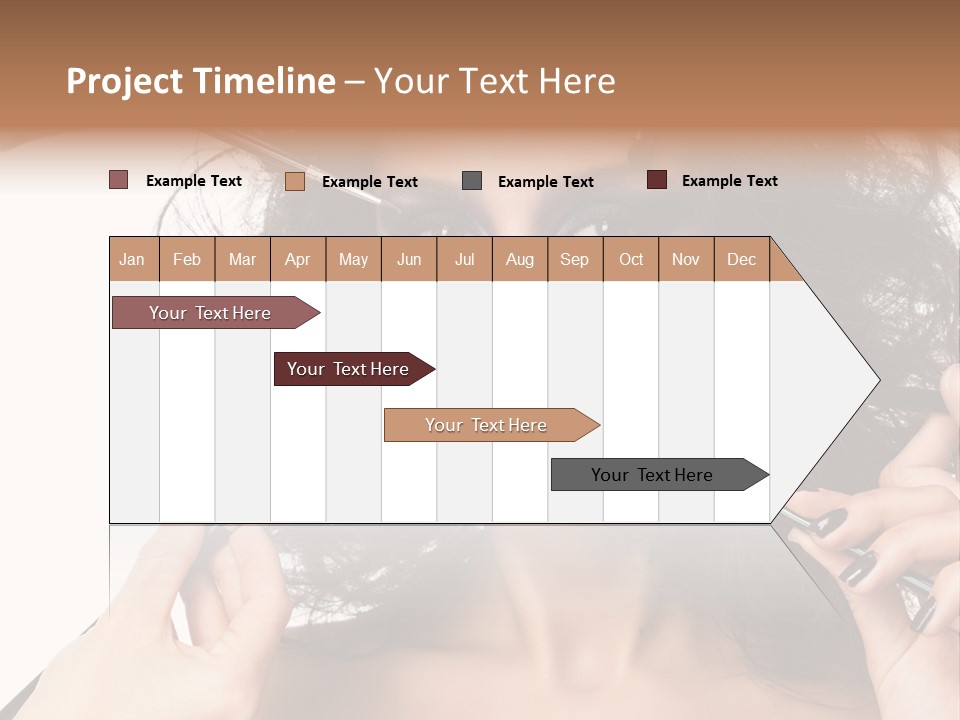 Brushes Pretty Isolated On White PowerPoint Template