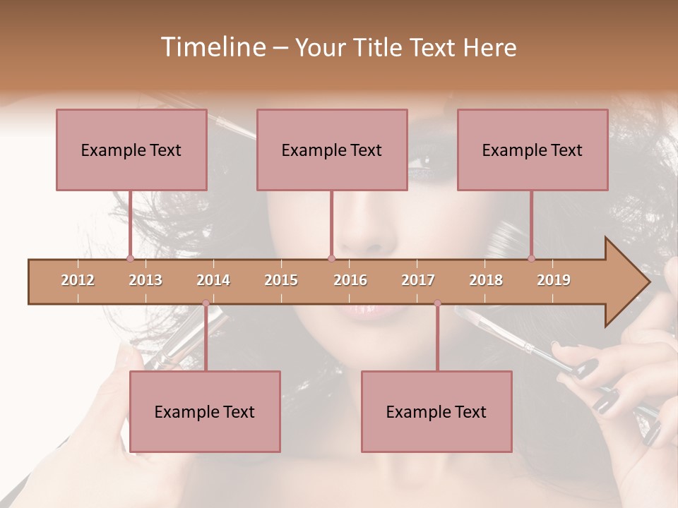 Brushes Pretty Isolated On White PowerPoint Template