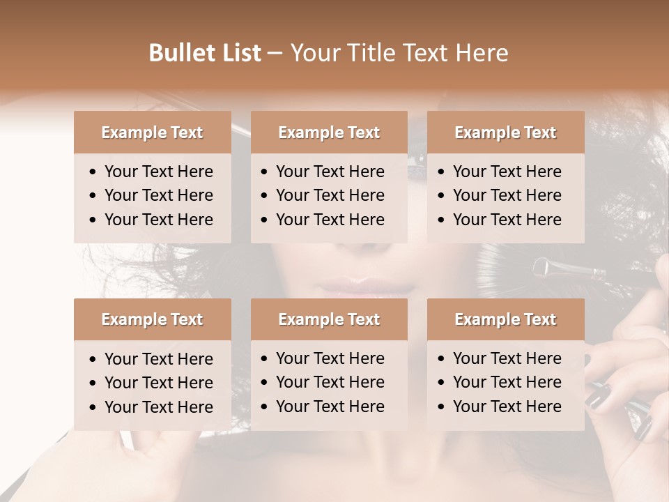 Brushes Pretty Isolated On White PowerPoint Template