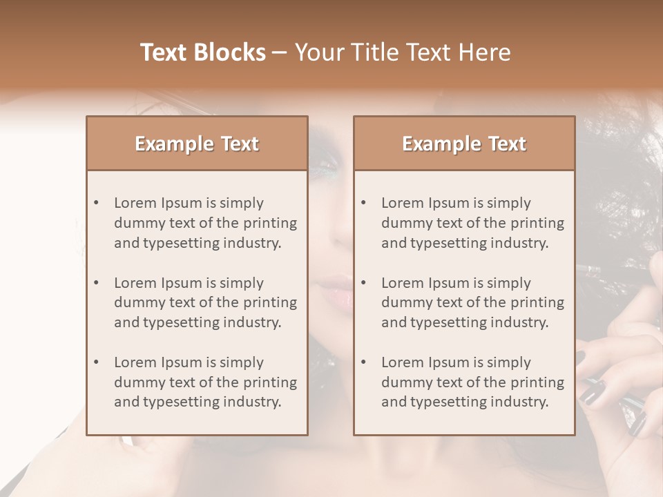 Brushes Pretty Isolated On White PowerPoint Template