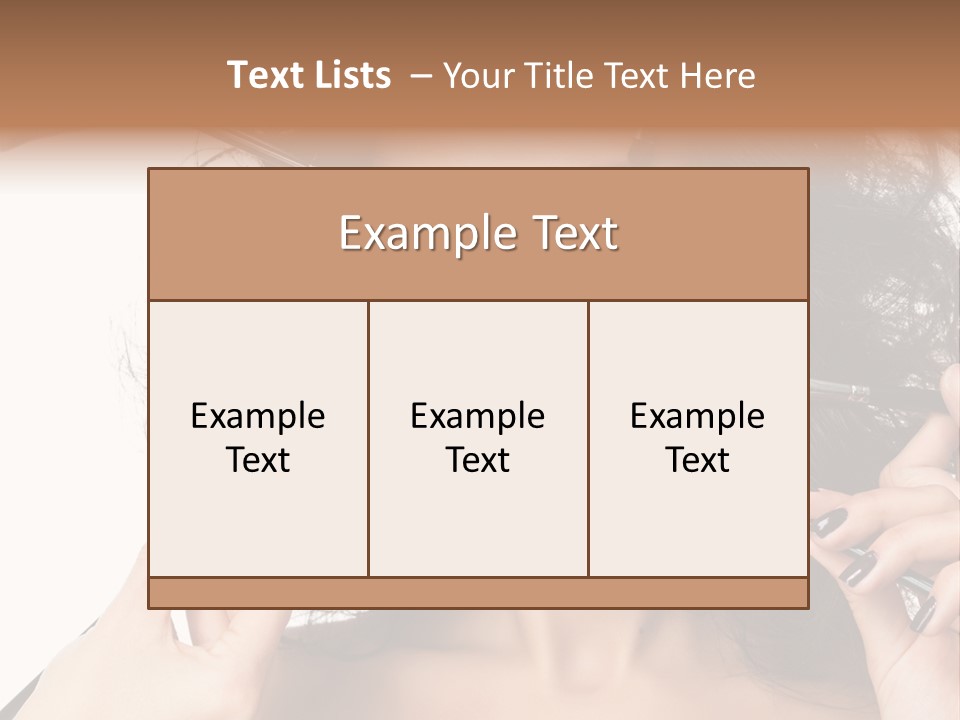 Brushes Pretty Isolated On White PowerPoint Template