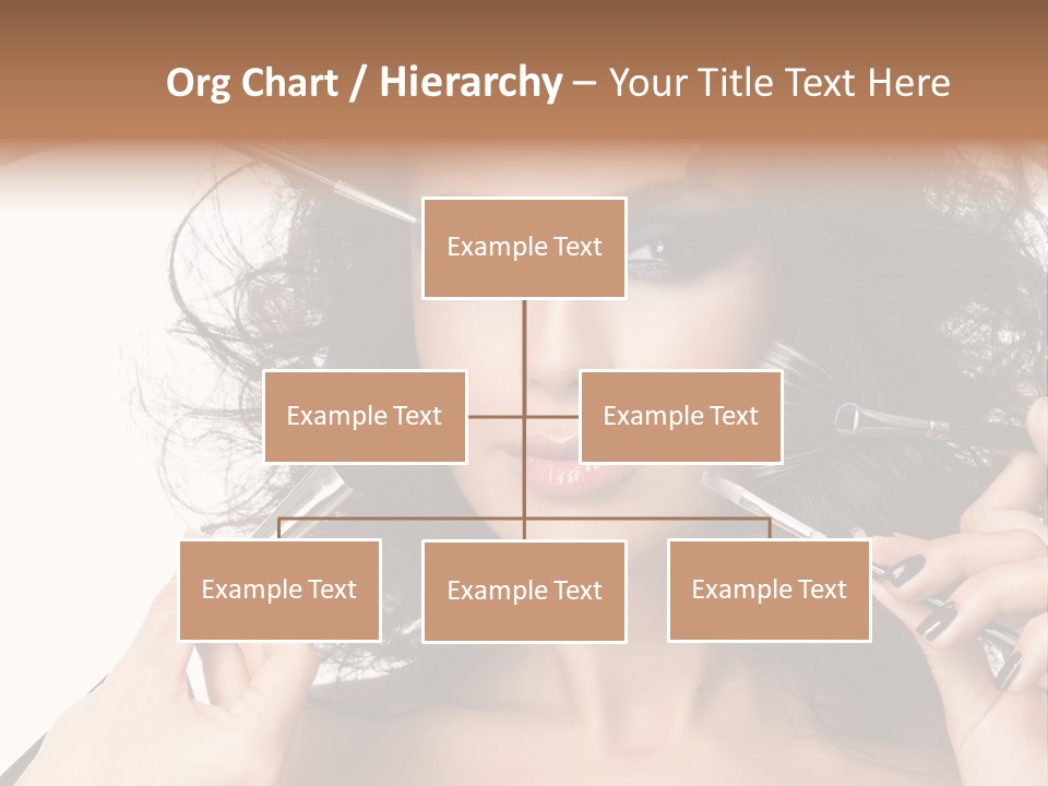 Brushes Pretty Isolated On White PowerPoint Template