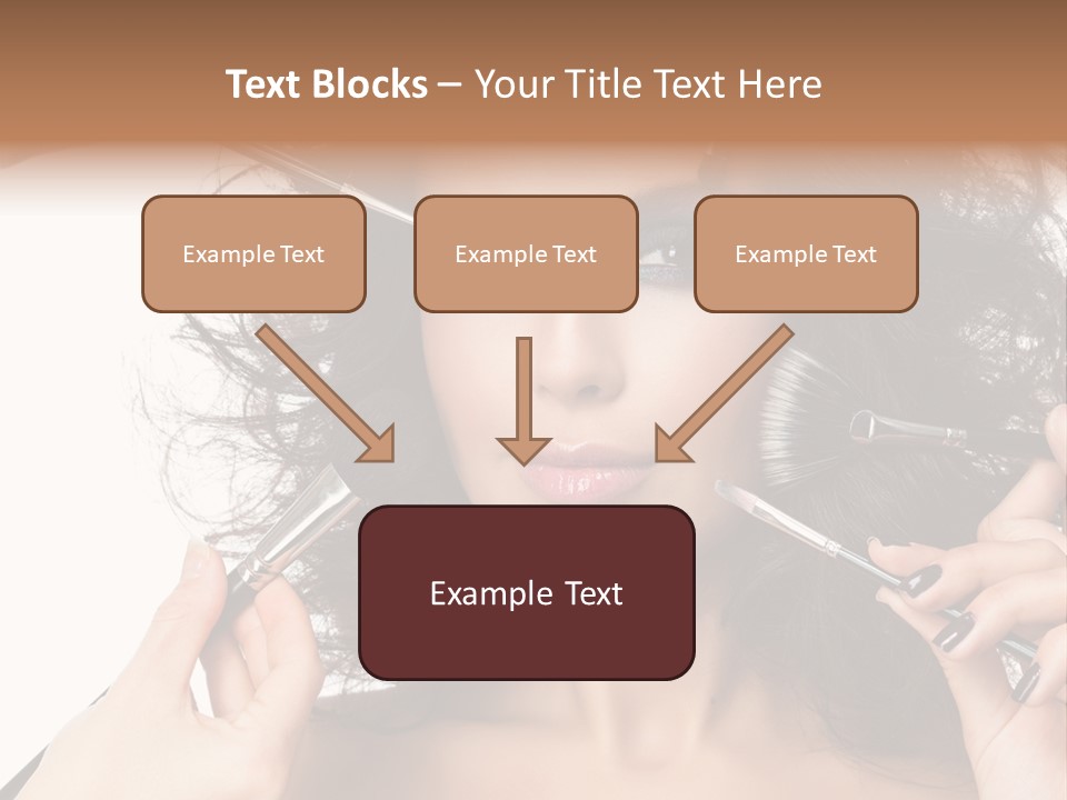 Brushes Pretty Isolated On White PowerPoint Template