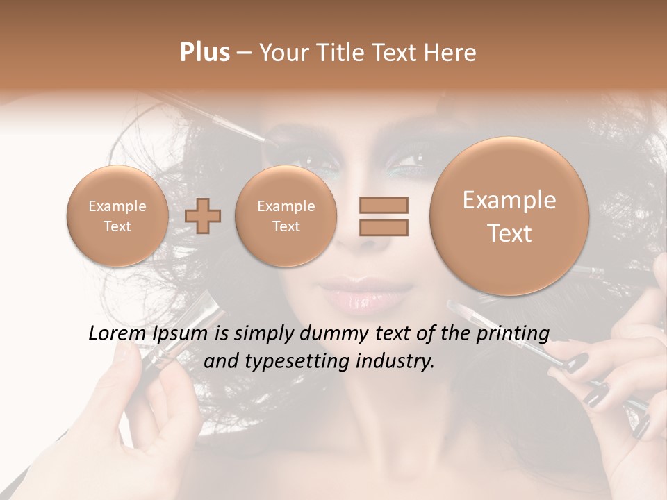 Brushes Pretty Isolated On White PowerPoint Template