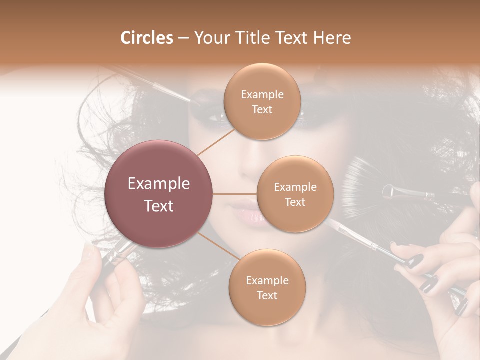 Brushes Pretty Isolated On White PowerPoint Template