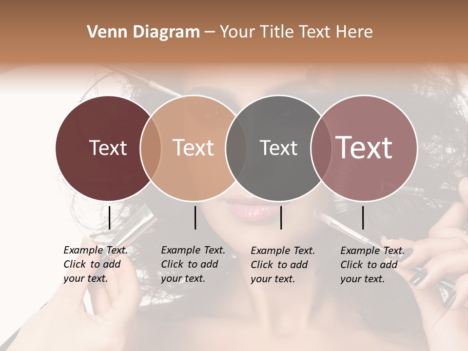 Brushes Pretty Isolated On White PowerPoint Template