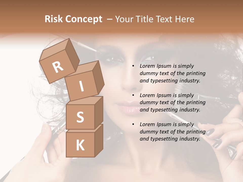 Brushes Pretty Isolated On White PowerPoint Template