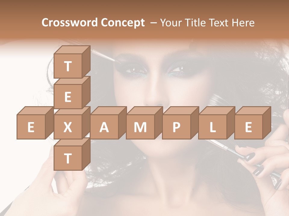 Brushes Pretty Isolated On White PowerPoint Template