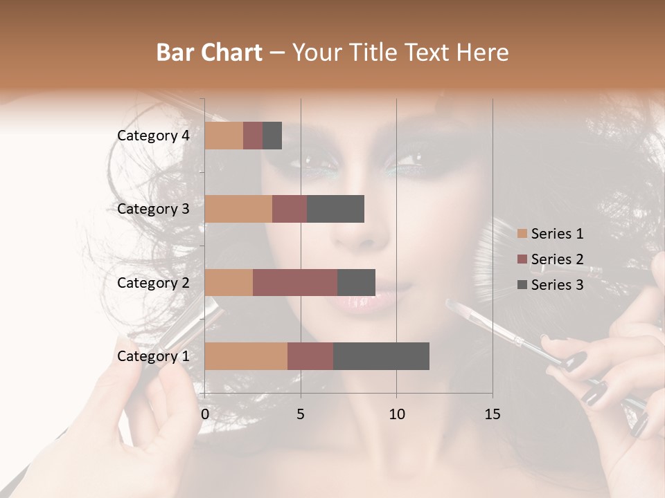 Brushes Pretty Isolated On White PowerPoint Template