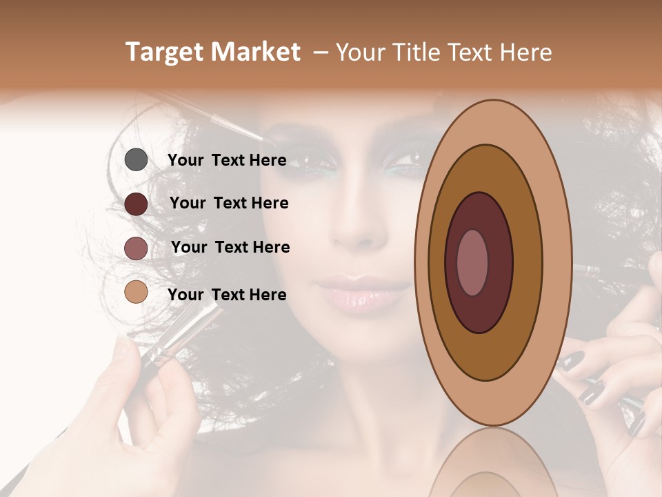 Brushes Pretty Isolated On White PowerPoint Template