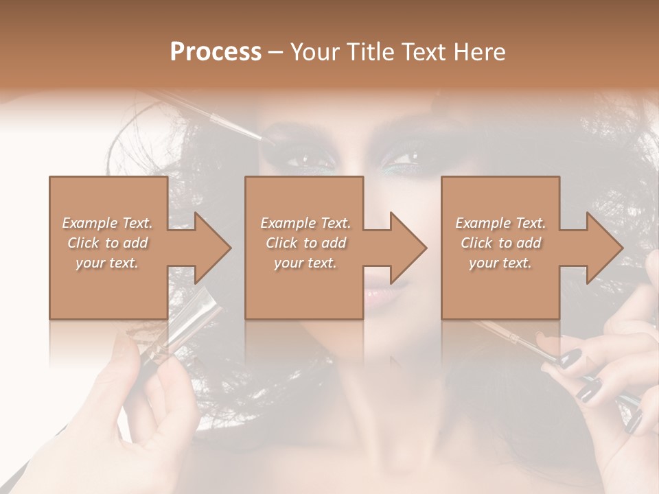 Brushes Pretty Isolated On White PowerPoint Template