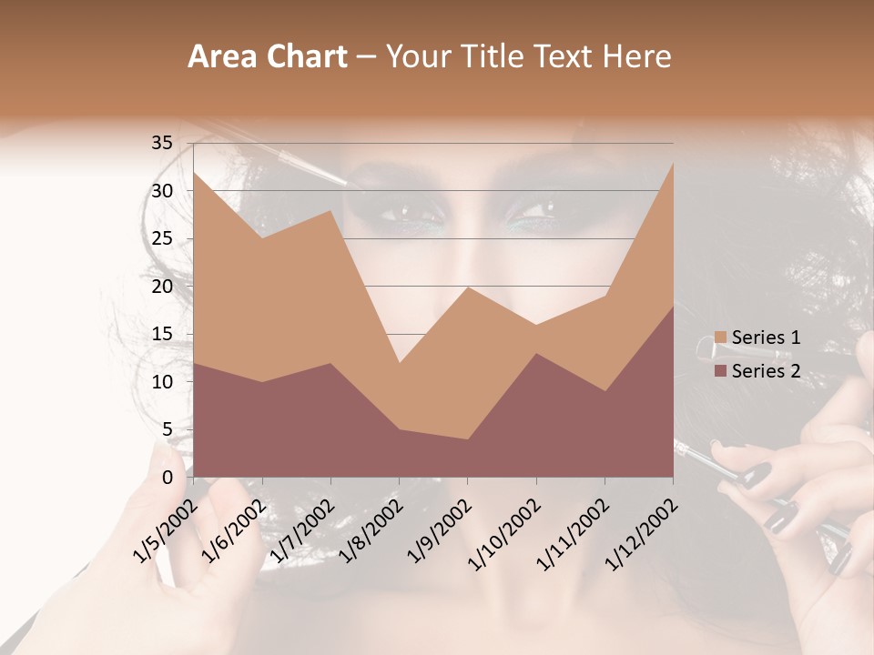 Brushes Pretty Isolated On White PowerPoint Template