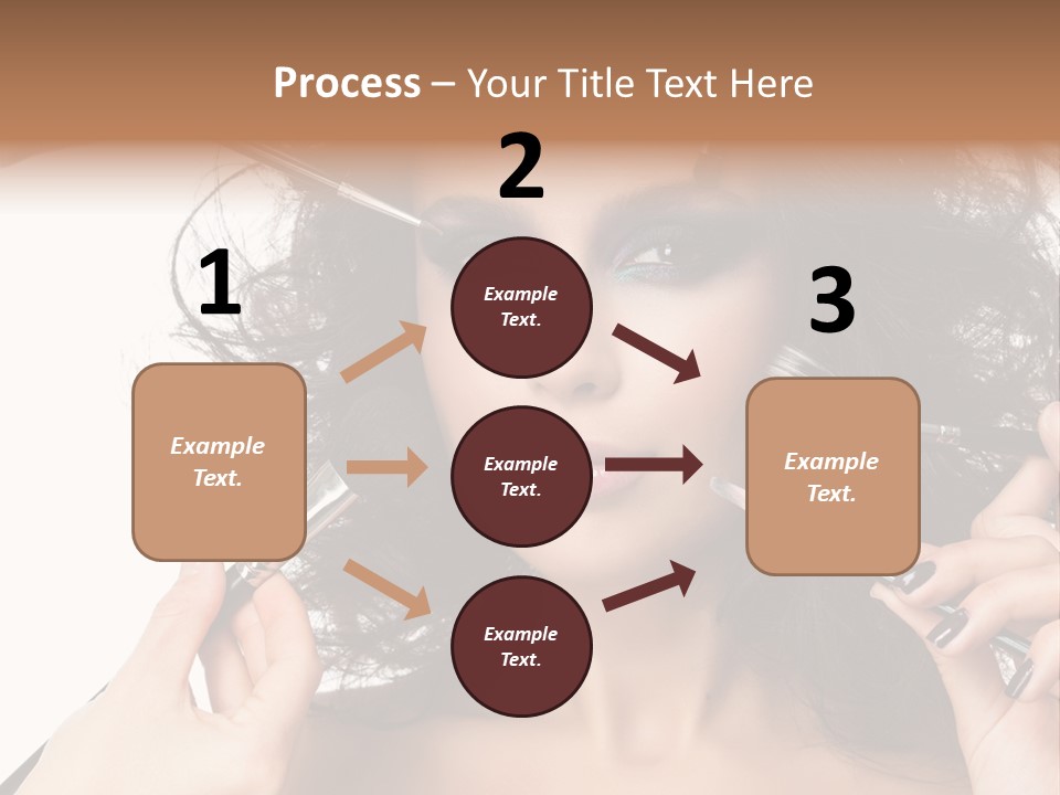 Brushes Pretty Isolated On White PowerPoint Template