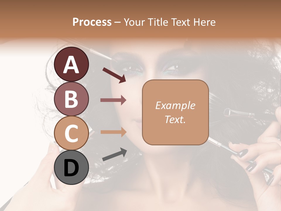 Brushes Pretty Isolated On White PowerPoint Template