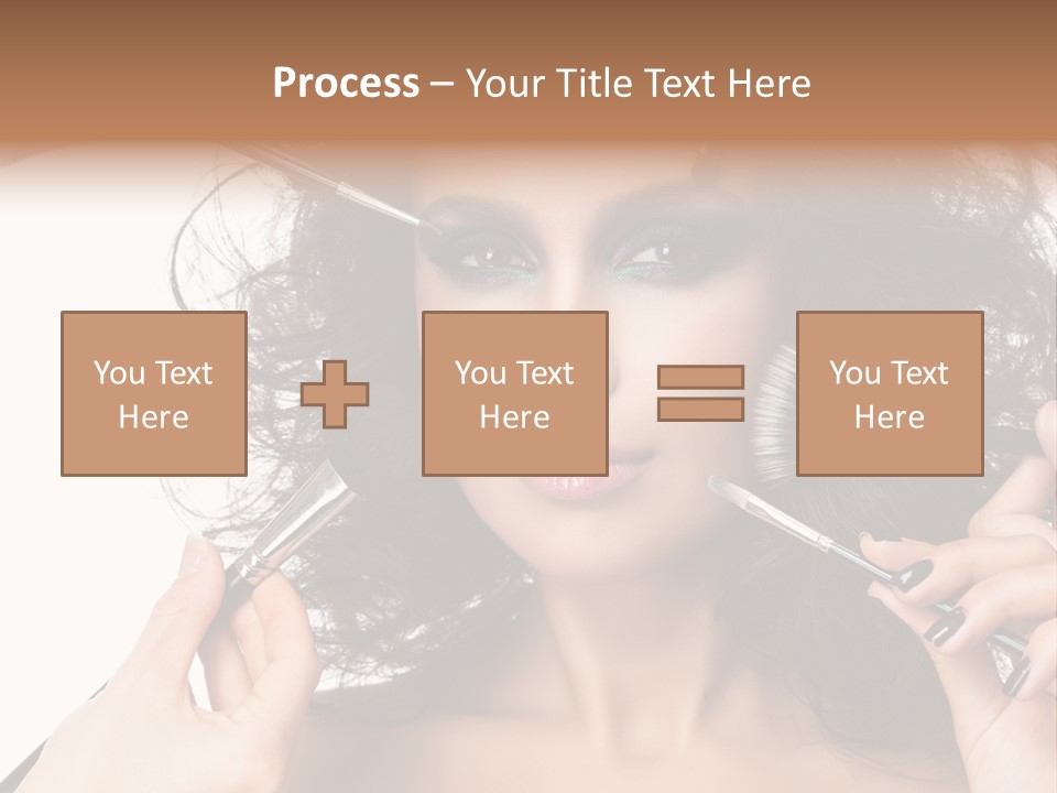 Brushes Pretty Isolated On White PowerPoint Template
