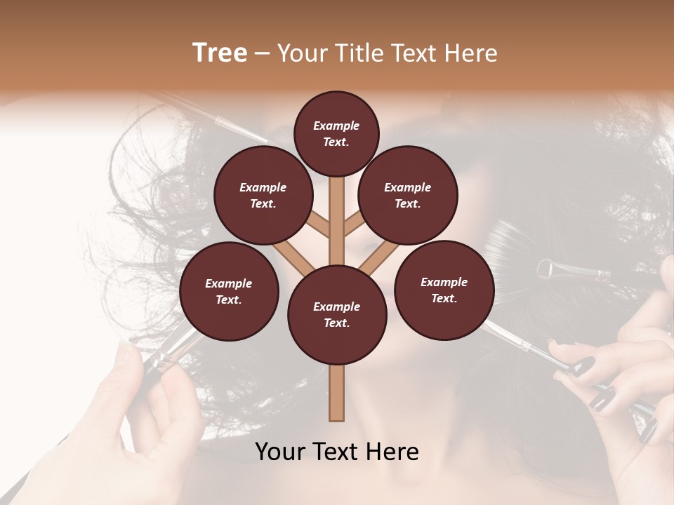 Brushes Pretty Isolated On White PowerPoint Template