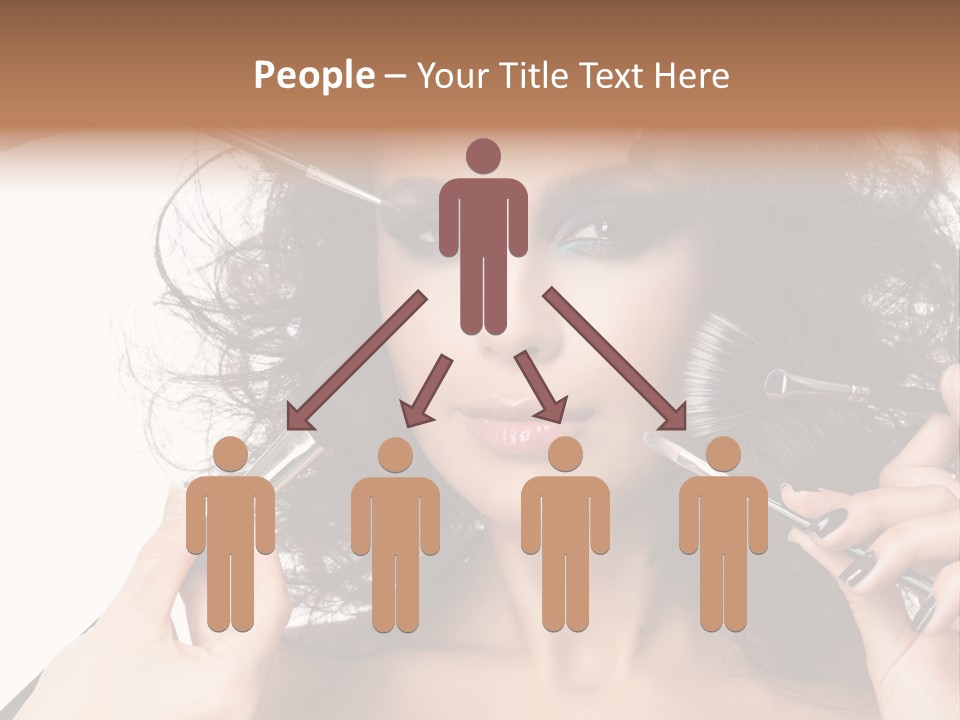 Brushes Pretty Isolated On White PowerPoint Template