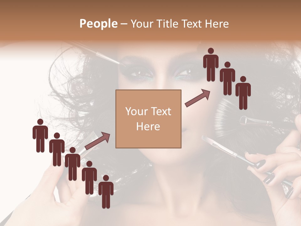 Brushes Pretty Isolated On White PowerPoint Template