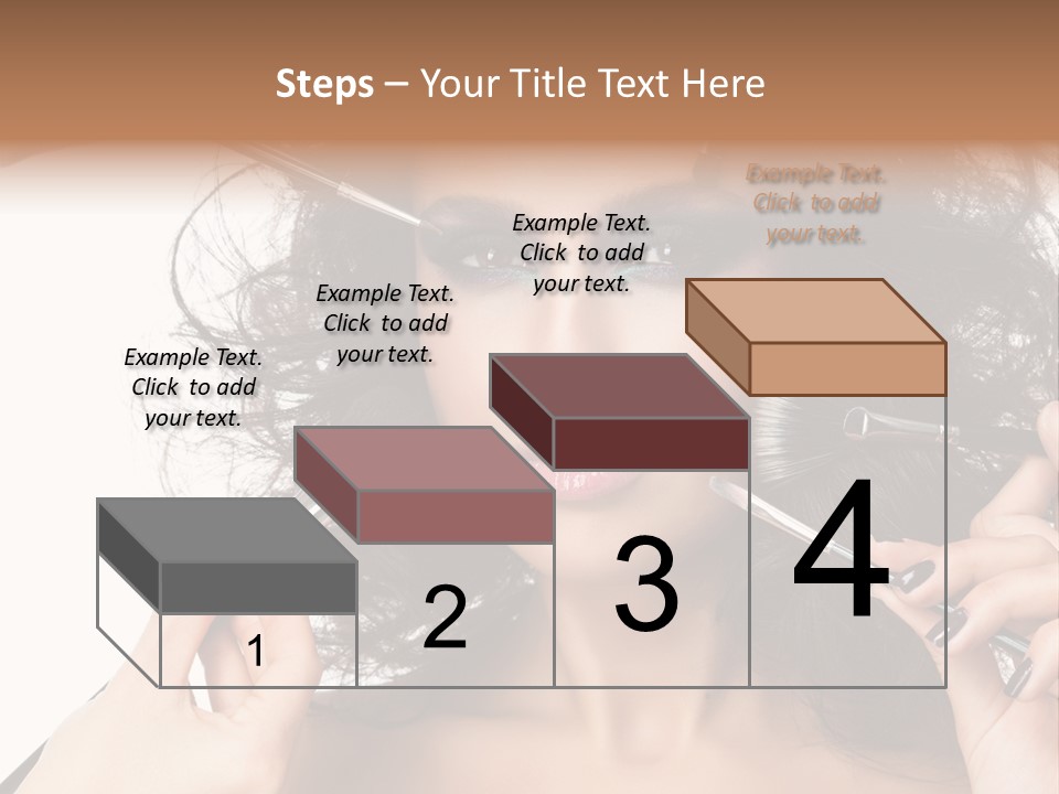 Brushes Pretty Isolated On White PowerPoint Template