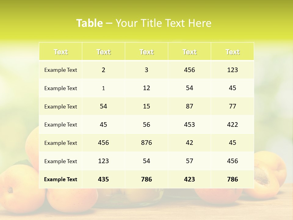 Sky Sweet Diet PowerPoint Template