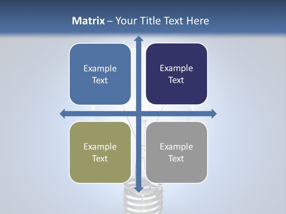 Symbol Lightbulb Creativity PowerPoint Template