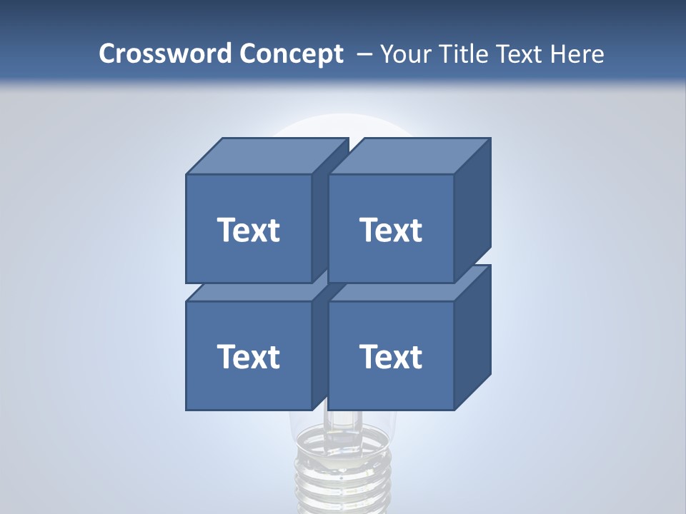 Symbol Lightbulb Creativity PowerPoint Template