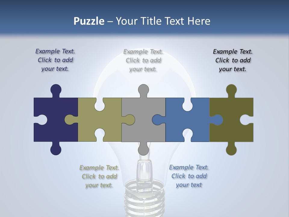 Symbol Lightbulb Creativity PowerPoint Template