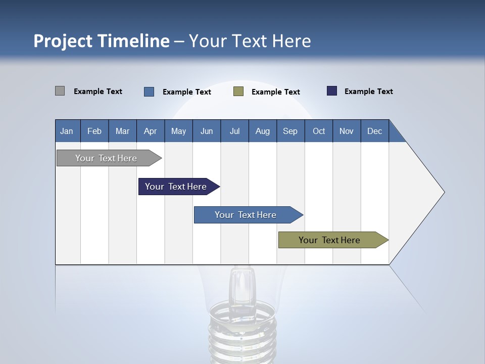 Symbol Lightbulb Creativity PowerPoint Template