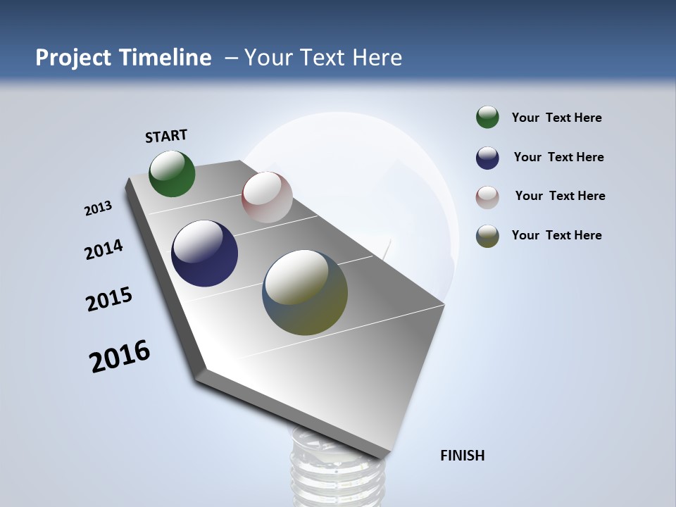 Symbol Lightbulb Creativity PowerPoint Template