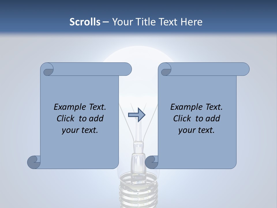 Symbol Lightbulb Creativity PowerPoint Template