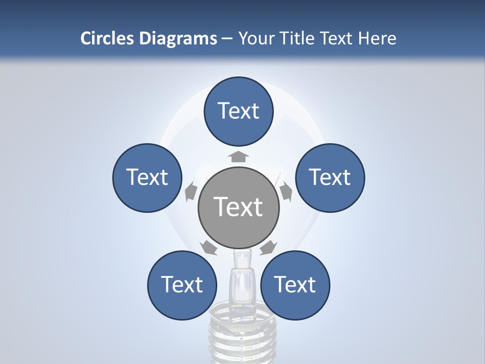 Symbol Lightbulb Creativity PowerPoint Template