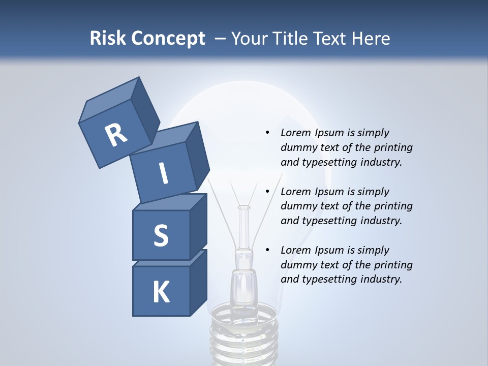 Symbol Lightbulb Creativity PowerPoint Template