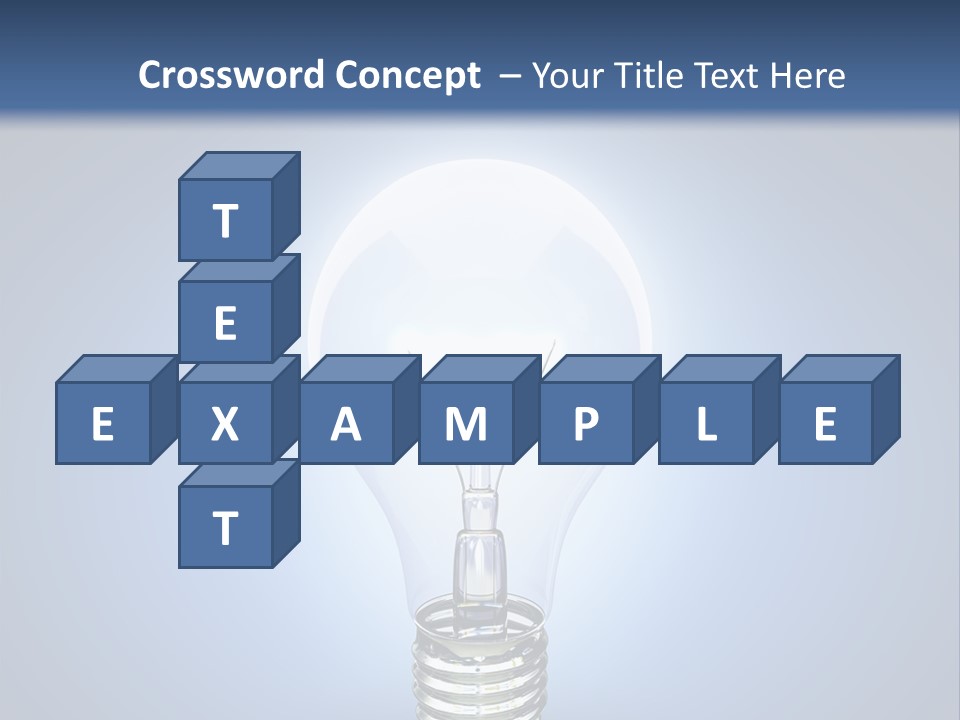 Symbol Lightbulb Creativity PowerPoint Template