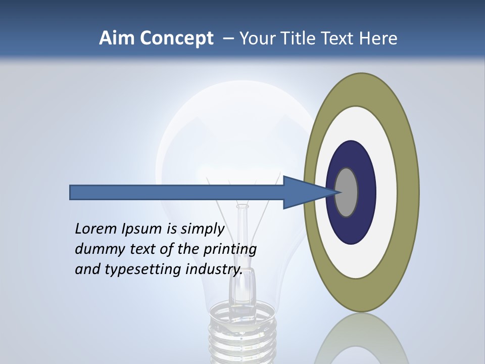 Symbol Lightbulb Creativity PowerPoint Template